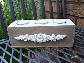 Dřevěný svícen 20*7 cm 