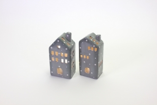 Svícen domek 12,5*13,5 cm 